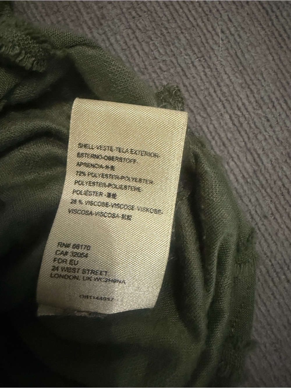 Maeve Anthropologie Olive Green Wrap-Front Long Sleeve Top - Picture 4 of 4